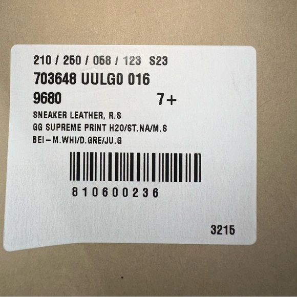 GUCCI MEN'S SCREENER SNEAKER WITH WEB 7.5 NIB - Picture 11 of 16